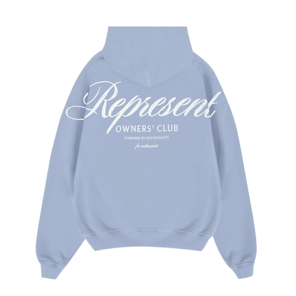 Poleron Represent Owners Club Script Dusty Blue