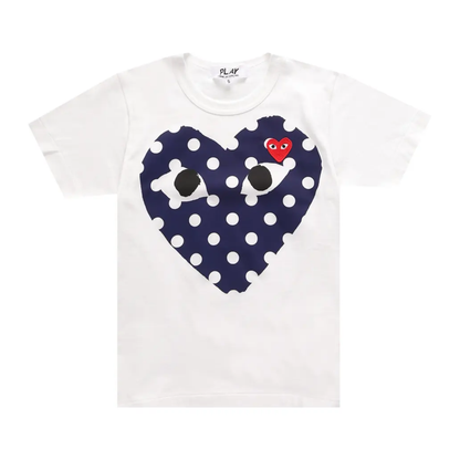 Polera CdG PLAY Polka Dot White