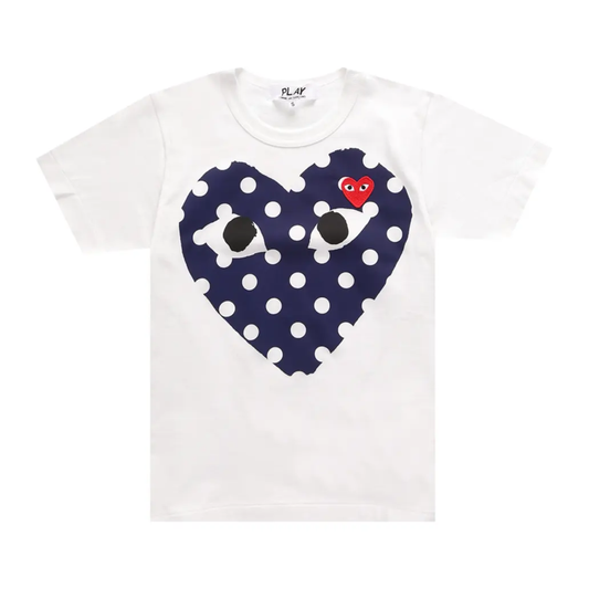 Polera CdG PLAY Polka Dot White