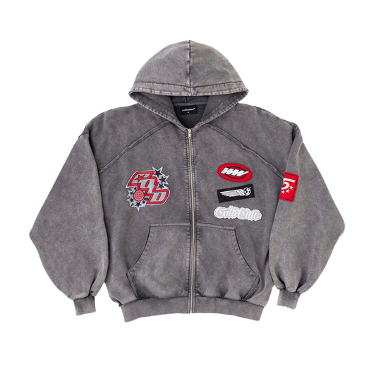 Poleron Cold Culture Walker Zip Washed Black