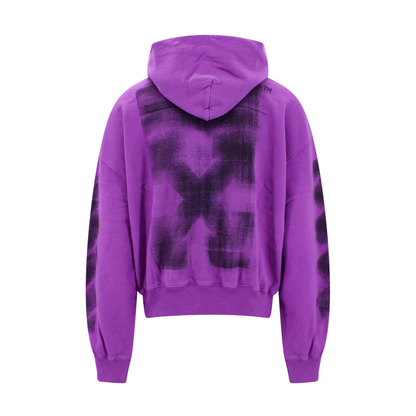 Poleron Off-White Logo Printed Drawstring Purple