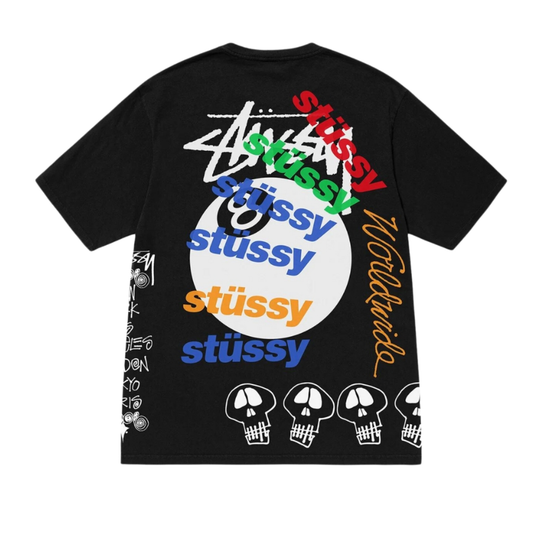 Polera Stussy Test Strike Pigment Dyed Black
