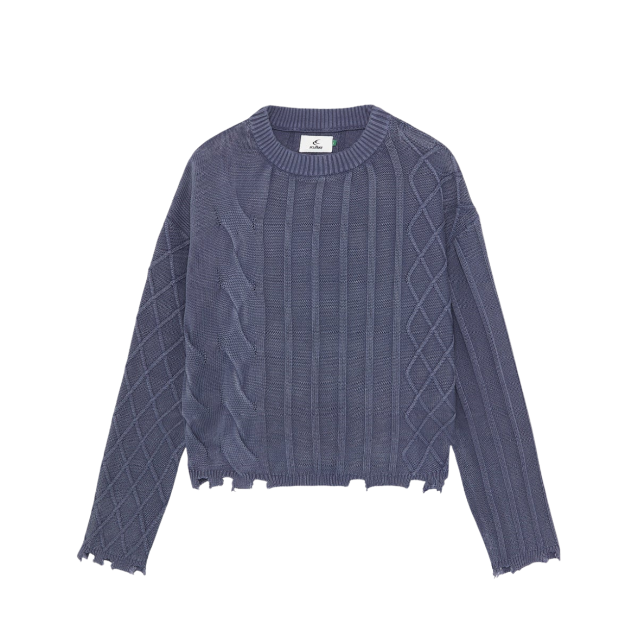 Sweater Scuffers Oversized Navy Trench Jersey