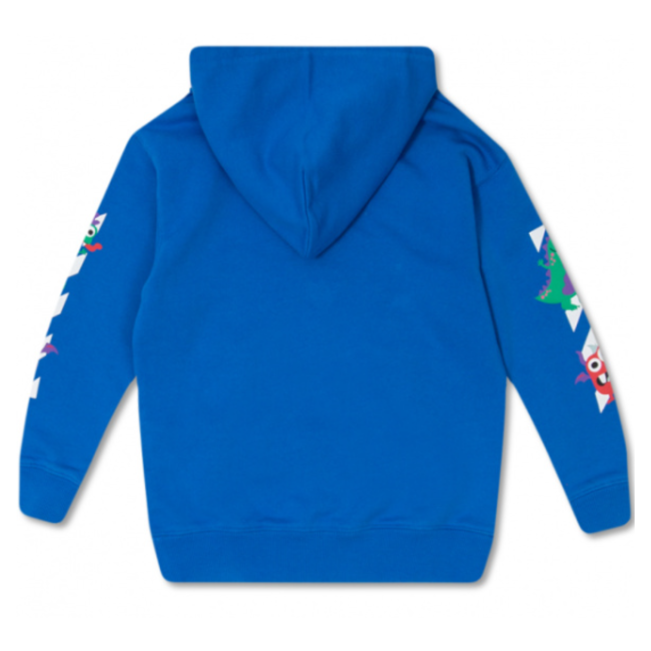 Poleron Off-white KIDS Logo Blue (12)