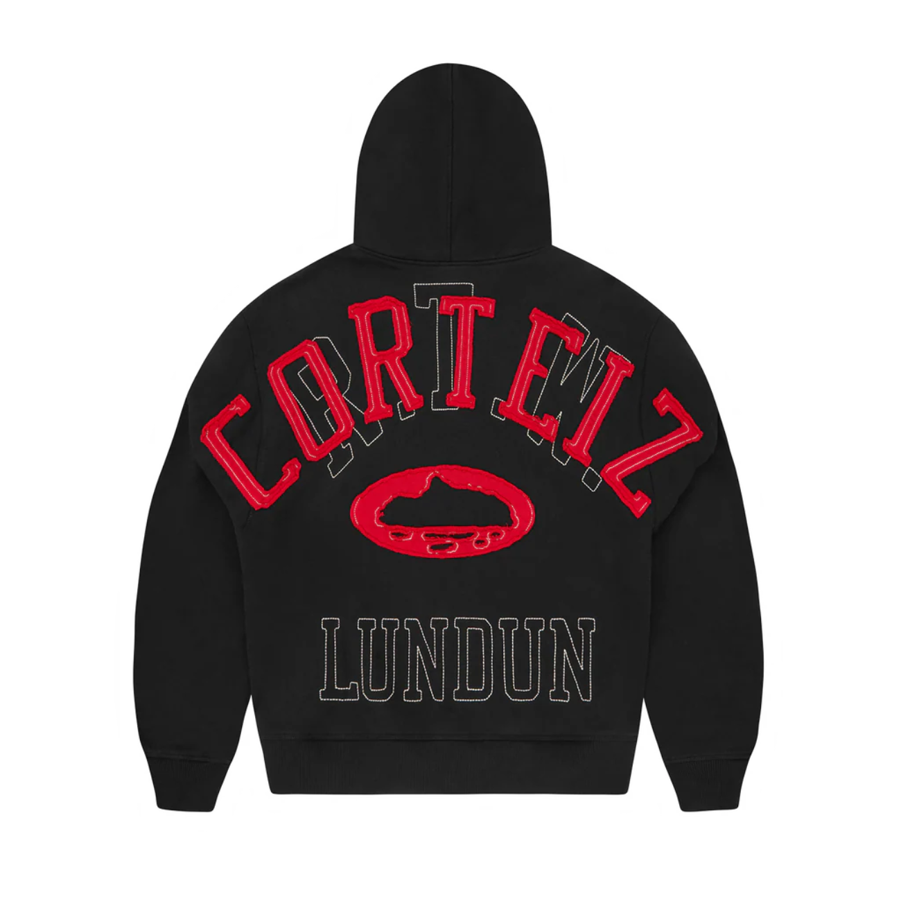 Poleron Corteiz Lundun Stitch Black