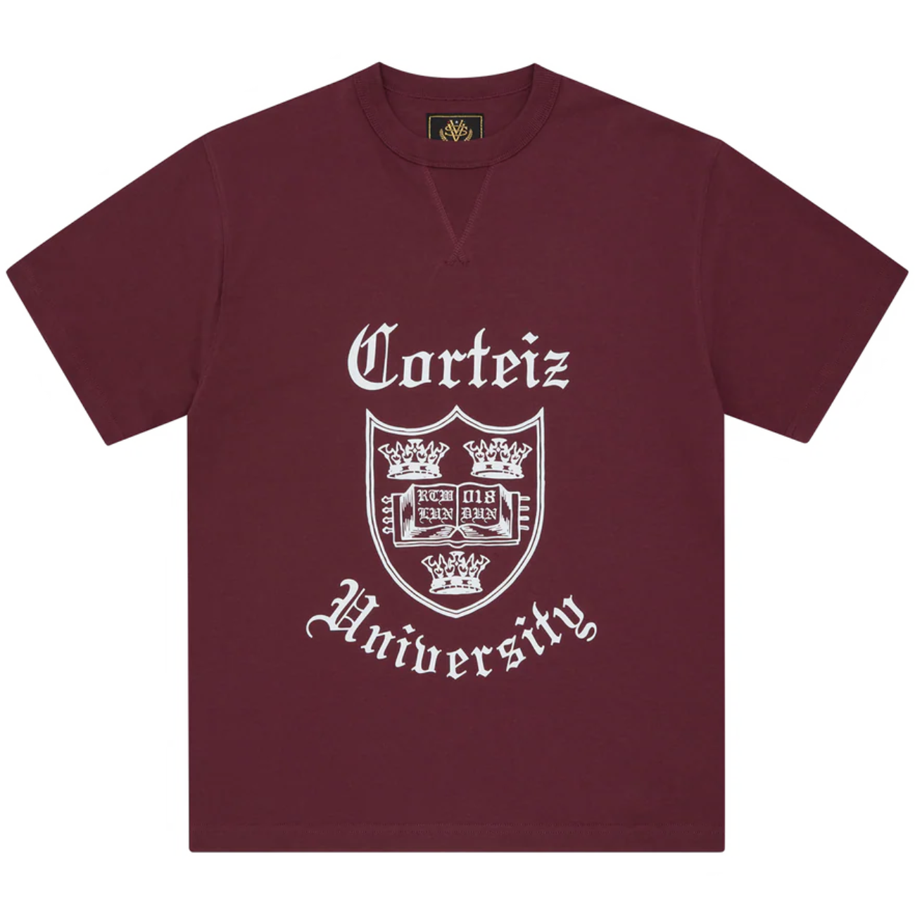 Polera Corteiz Uni Heavyweight Burgundy