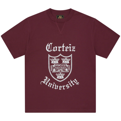 Polera Corteiz Uni Heavyweight Burgundy