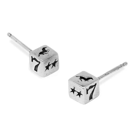 Aros TwoJeys Dice Stud Earrings
