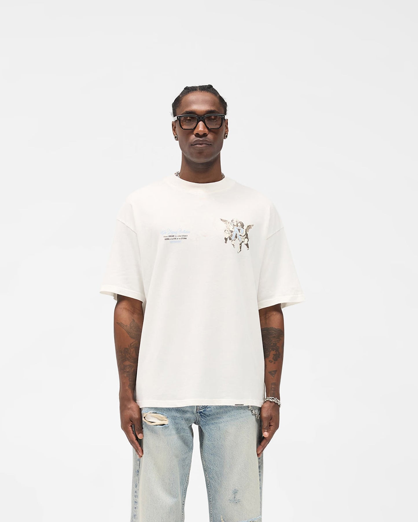 Polera Represent Legacy Cherubs Flat White