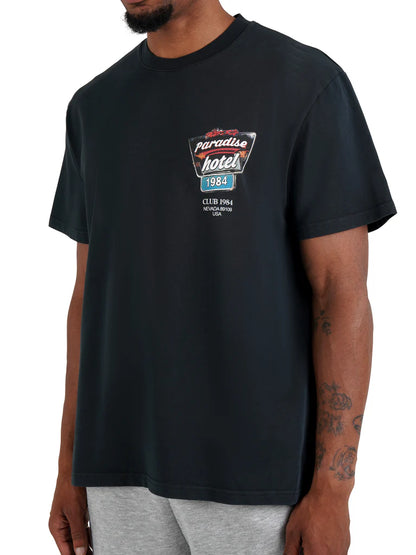 Polera Club 1984 Paradise Hotel Washed Balck - XL