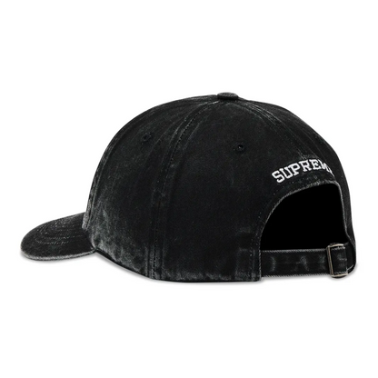 Gorro Supreme Pigment Coated S Logo 6 Panel Black