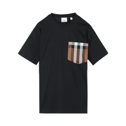 Polera Burberry Vintage Check Detail Black