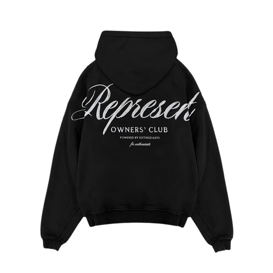 Poleron Represent Owners Club Script Black