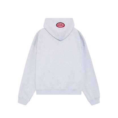 Poleron Eme Studios Patches Heather Full Zip