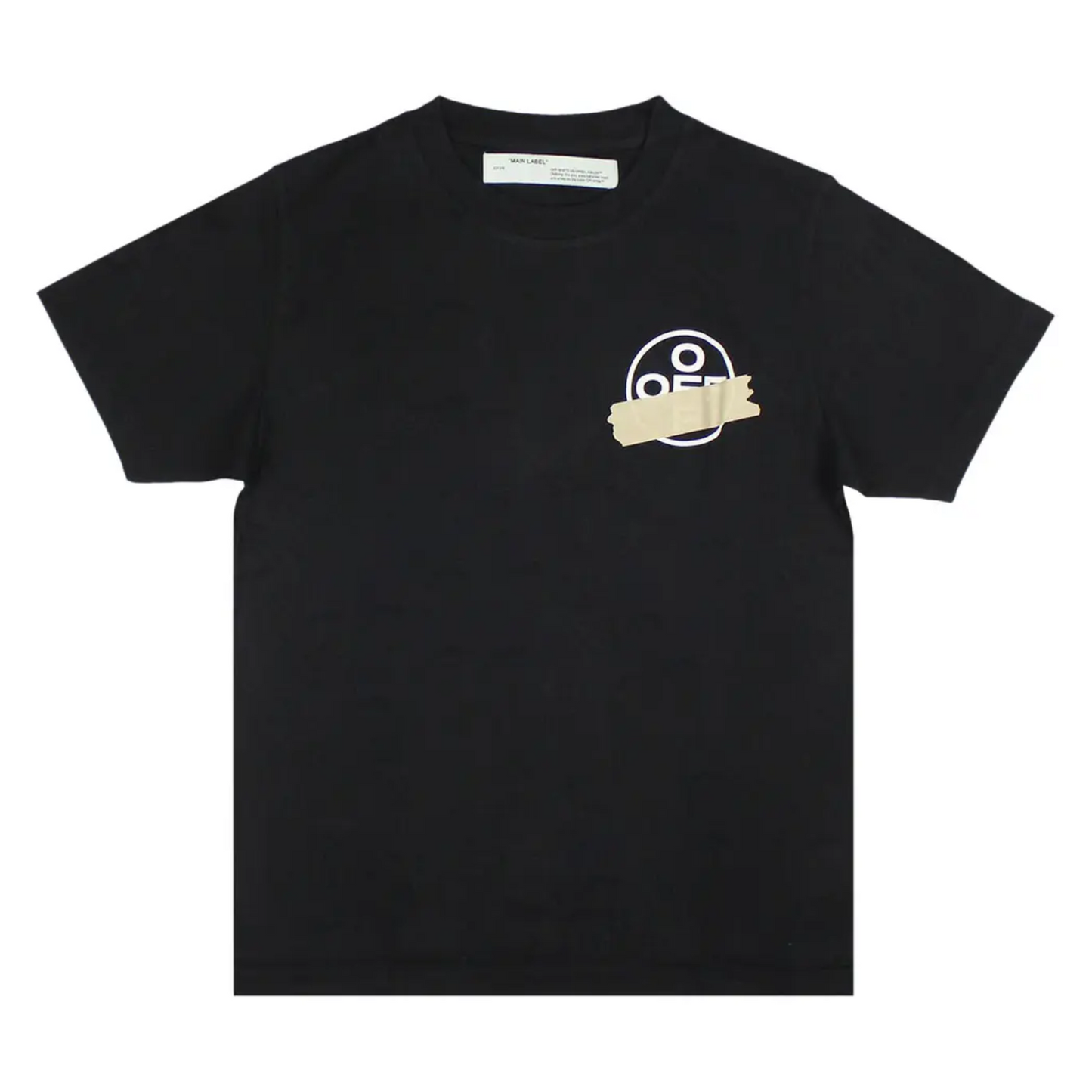Polera Off-White Tape Arrows Over Black/Beige