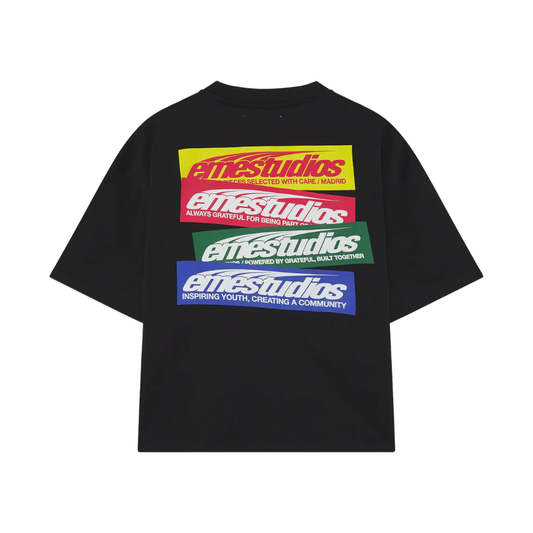 Polera Eme Studios Stick Black Oversized