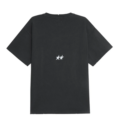 Polera Twojeys Stone Washed Black Varsity