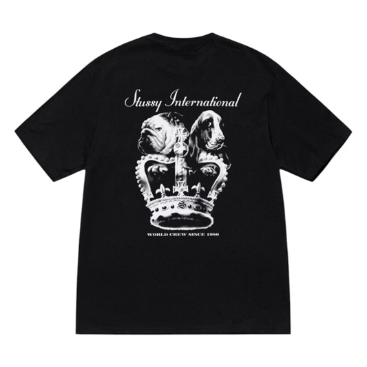 Polera Stussy Dog Crown Tee Black