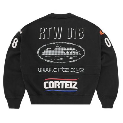 Poleron Corteiz Sponsors Training Crewneck Black