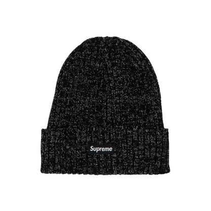 Supreme Overdyed Beanie Metallic Black