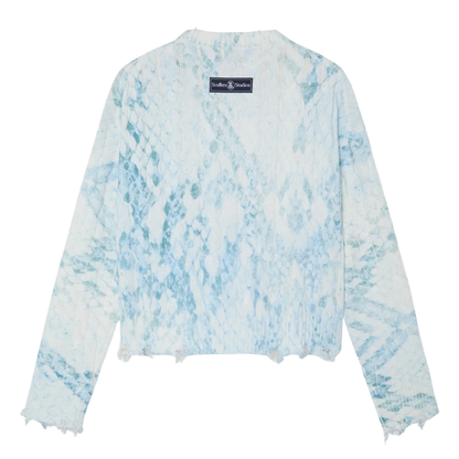 Sweater Scuffers Trench Blue Snake