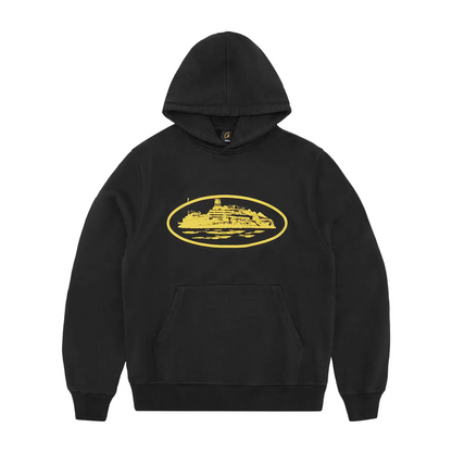 Poleron Corteiz Alcatraz V2 Black/Yellow