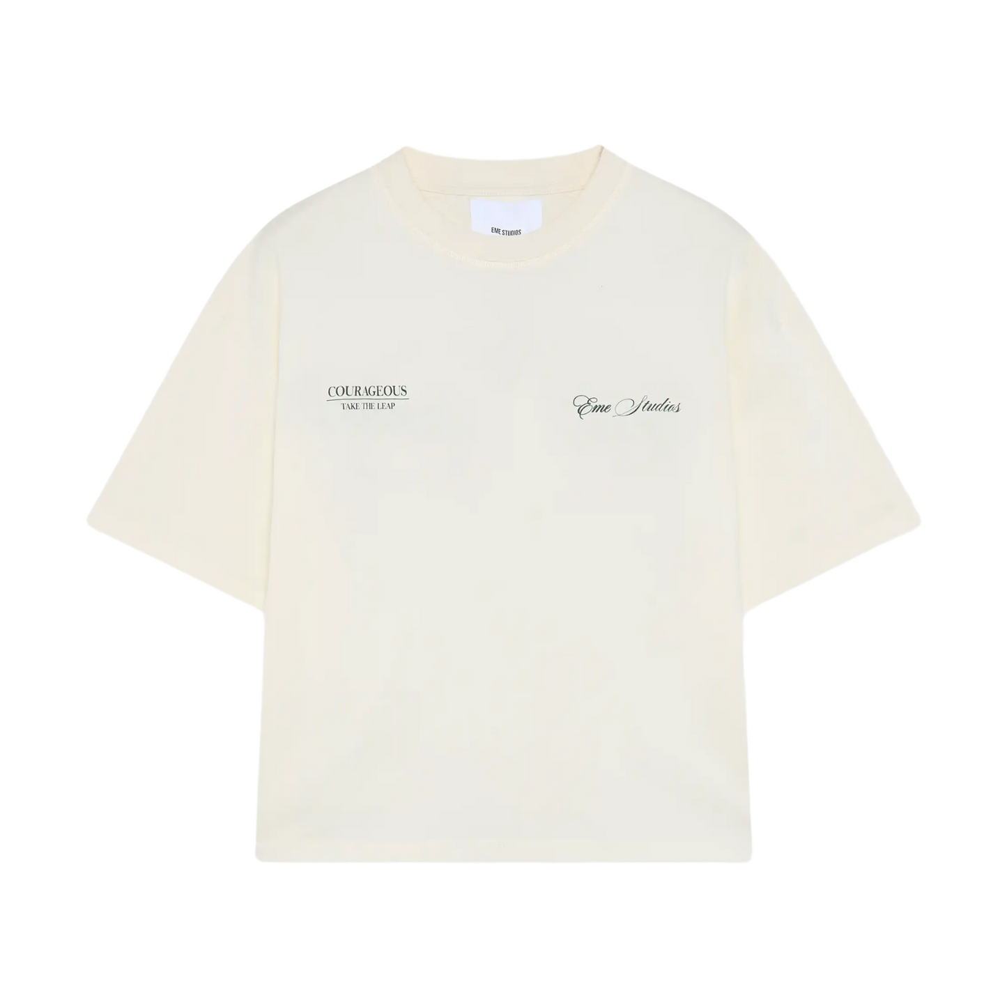 Polera Eme Studios Courageous Off Sand Oversized