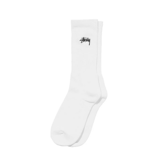 Stussy Stock Crew Socks White (1 un)