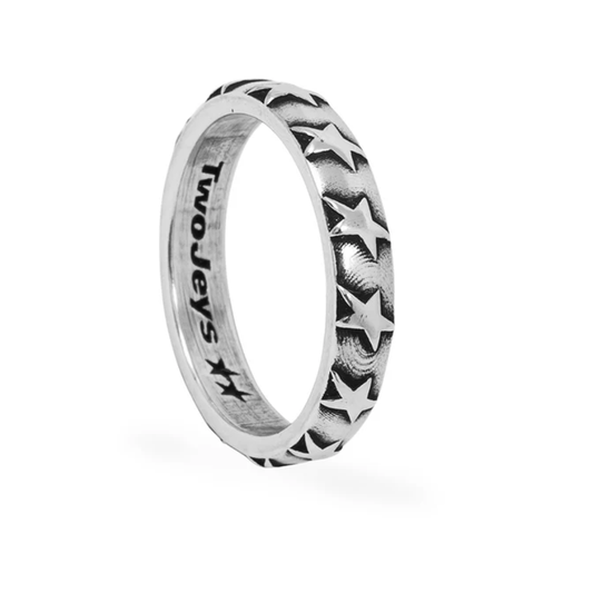 Anillo Twojeys Star Studded Silver