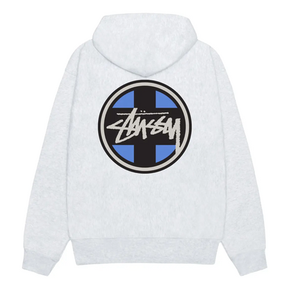 Poleron Stussy Cross Dot Ash Heather