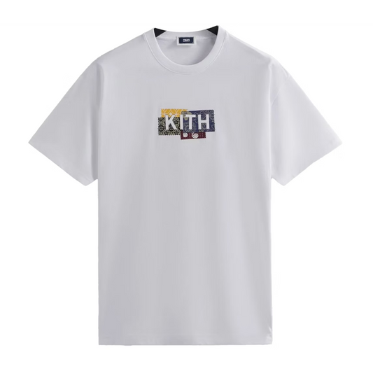 Polera Kith Tokyo Boro Logo White