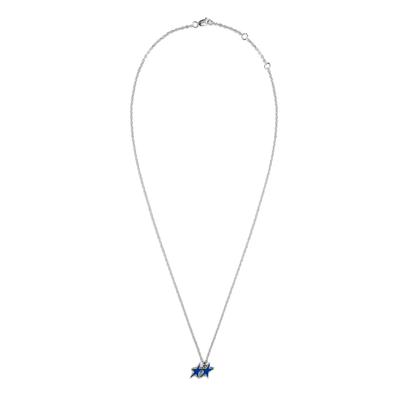 Collar Twojeys Tilted Enameled Silver