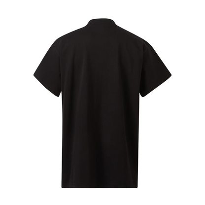 Polera Balenciaga Back Flip Logo Over Black