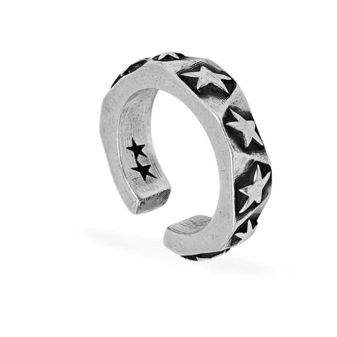 Aros Twojeys Tesselated Earcuff Silver