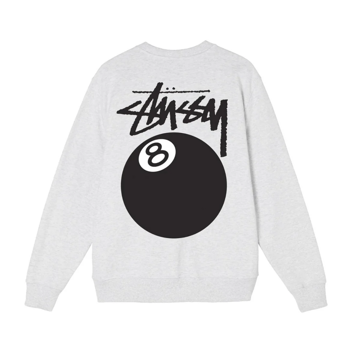 Poleron Stussy 8 Ball Crewneck Grey - L