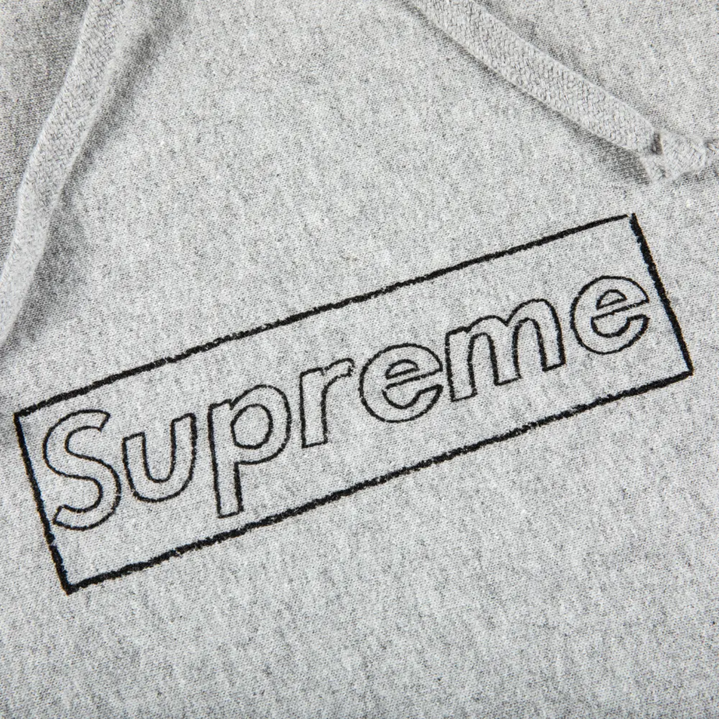 Poleron Supreme x KAWS Chalk Logo Heather Grey - XL
