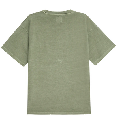 Polera Twojeys Pigment Dyed Green Varsity