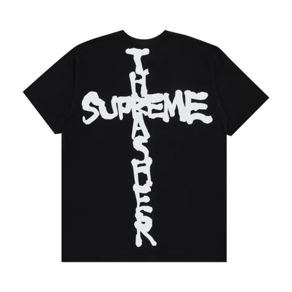 Polera Supreme x Thrasher Cross Black