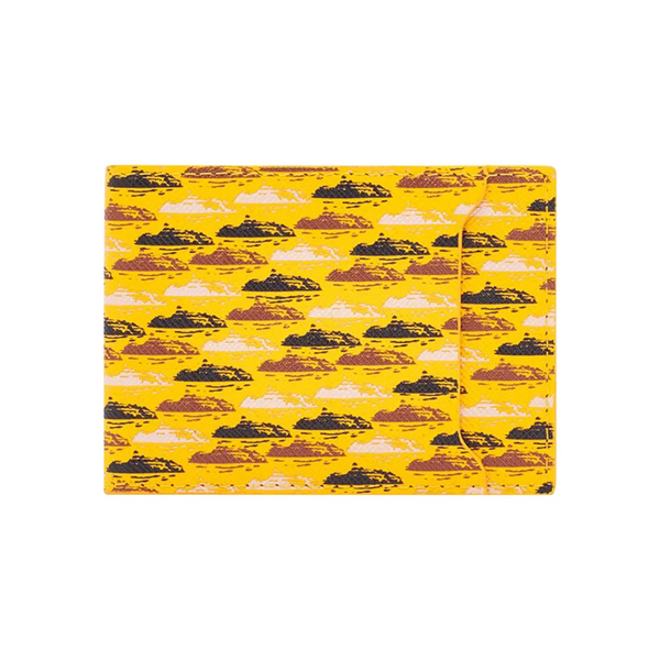 Billetera Corteiz Leather Card Holder Yellow – Reserved
