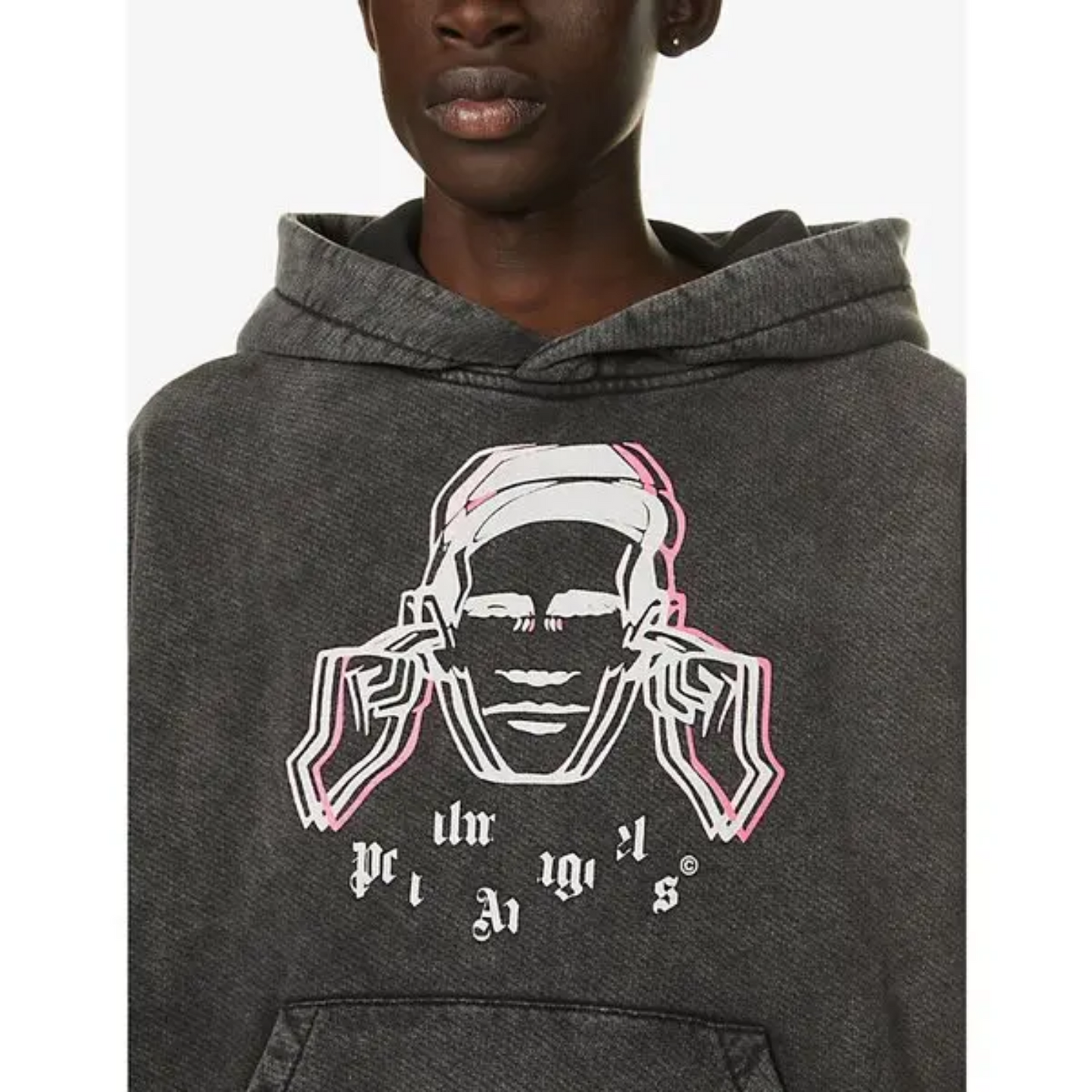 Palm Angels x Factory Records Faded Music Graphic-Print Hoodie