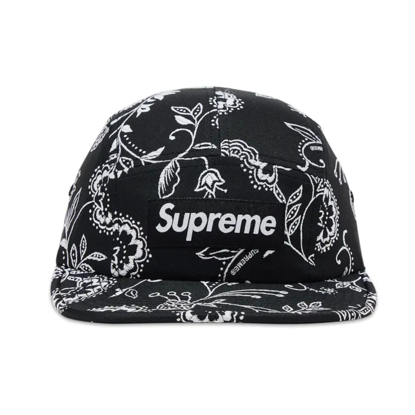 Gorro Supreme Floral Jacquard Camp Cap Black