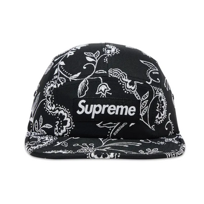 Gorro Supreme Floral Jacquard Camp Cap Black