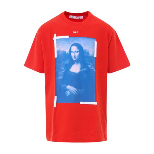 Polera Off-White Mona Lisa Oversized Red