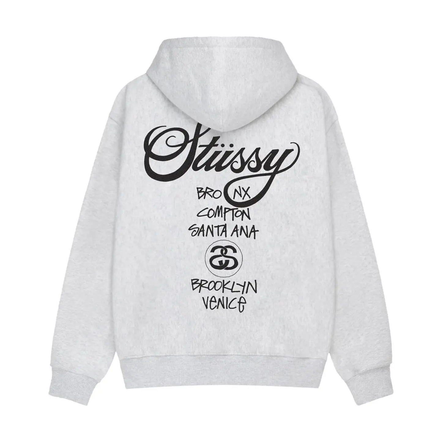 Poleron Stussy World Tour Ash Heather