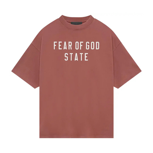 Polera Essentials Heavy Crewneck Crimson FW24