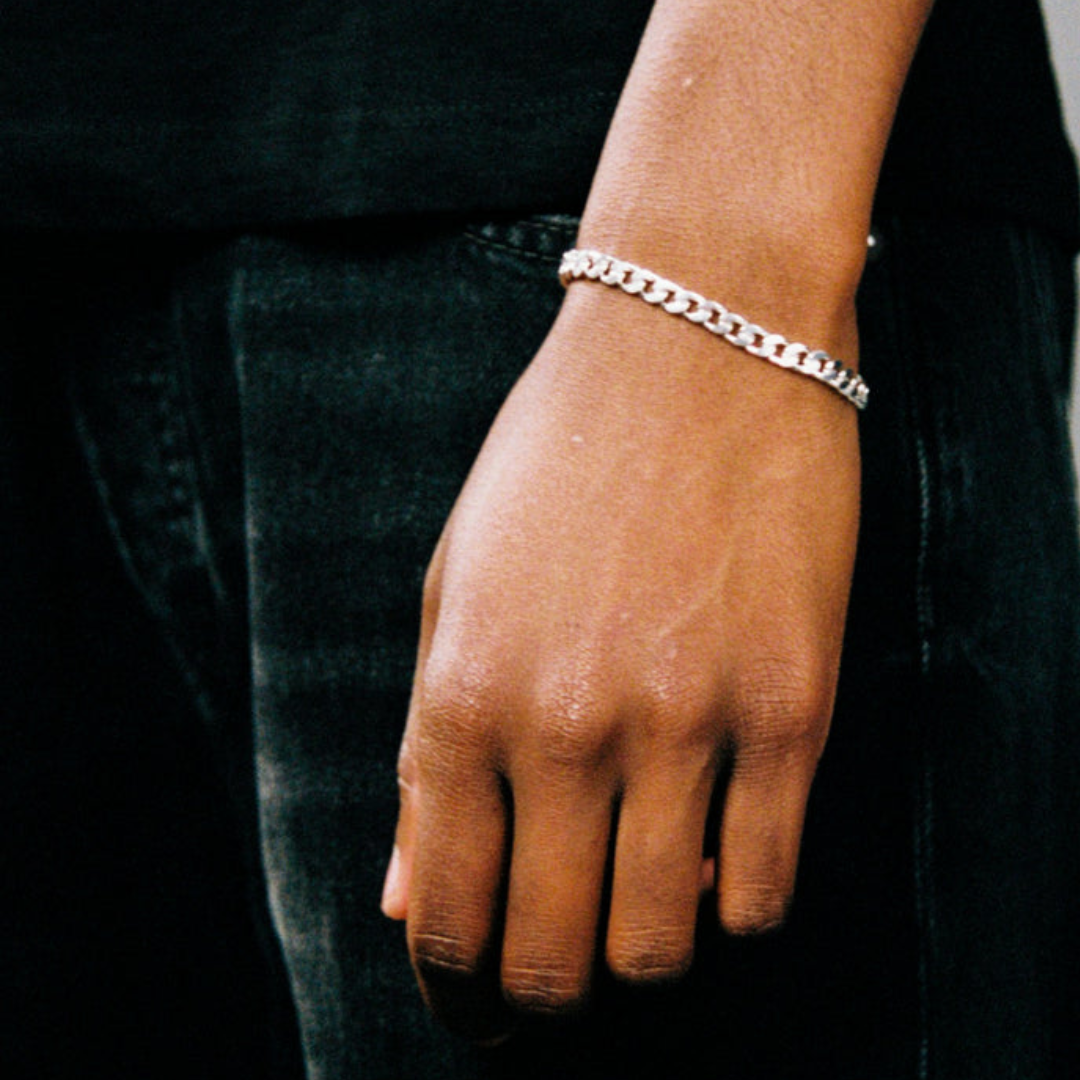 Pulsera Twojeys Unstoned Cuban Silver