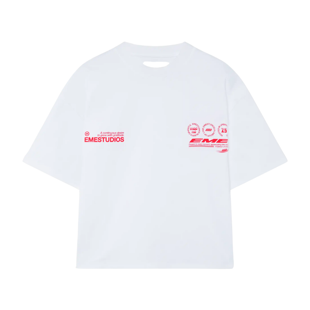 Polera Eme Studios Stamp Pearl Oversized
