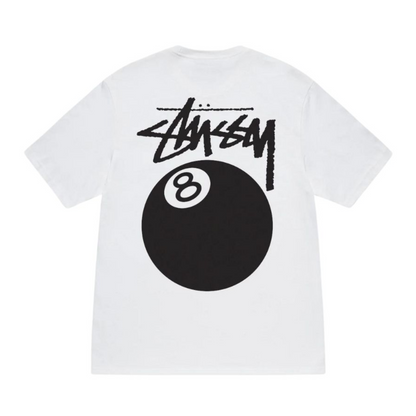 Polera Stussy 8 Ball White