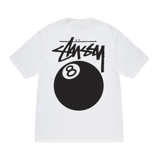 Polera Stussy 8 Ball White