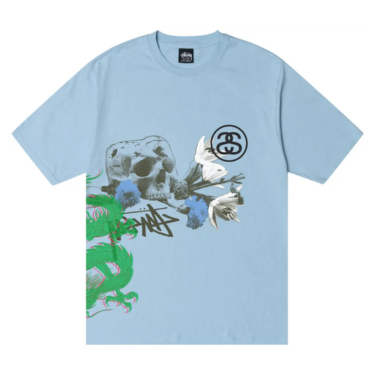 Polera Stussy Strike Pigment Dyed Sky Blue - M
